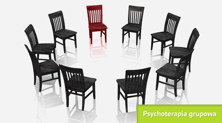 – Centrum Psychoterapii AZYMUT Korzesła ustawione w kole do sesji psychoterapii grupowej